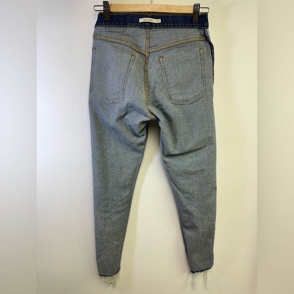 LEVI'S Wedgie Skinny Women's Jeans Dark Blue Wash Size 25 - Picture 6 of 12